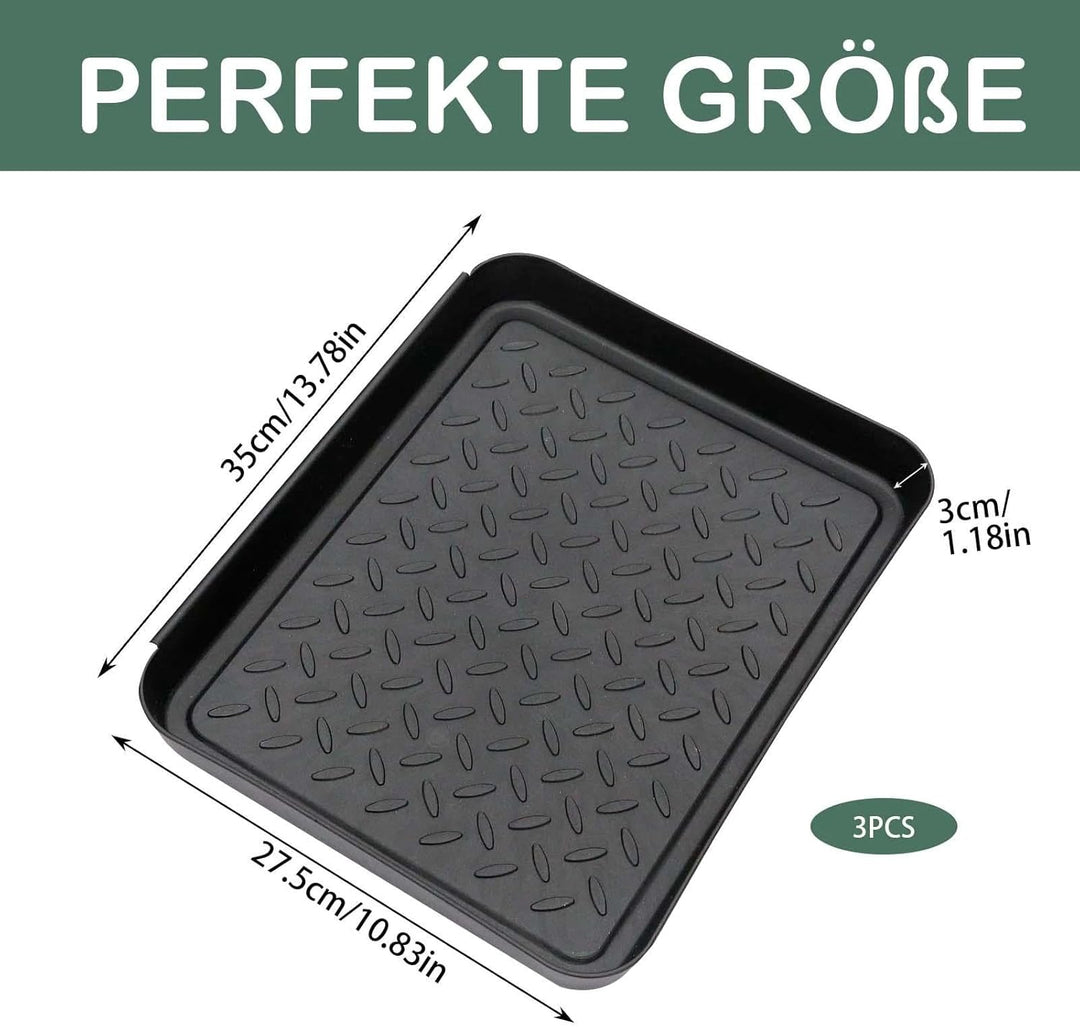 Schuhabtropfschale, Schuhablage Klein, Abtropfschale für Schuhe, Schuh Abtropfschalen mit erhöhtem R