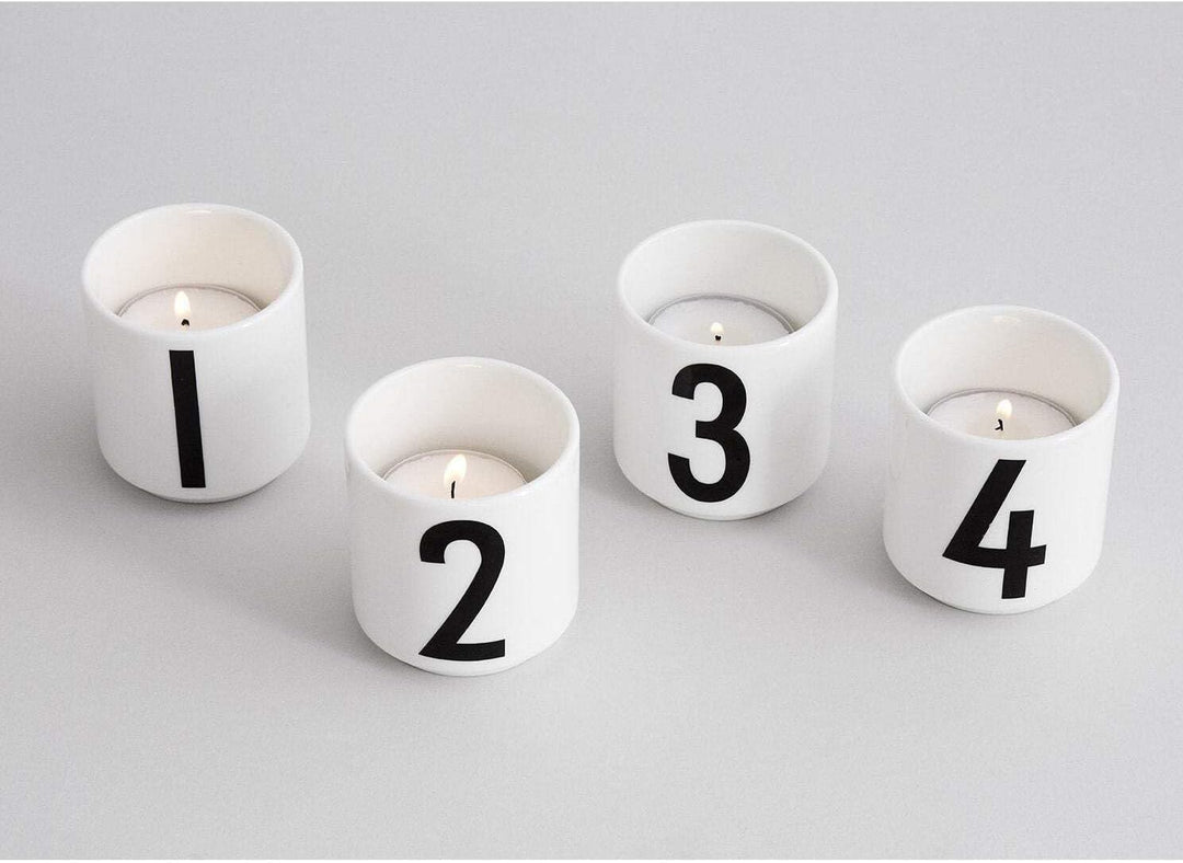 Design Letters Espressotassen aus Porzellan 4 Stück | Espresso-Kaffeetassen |Espressotassen-Set für