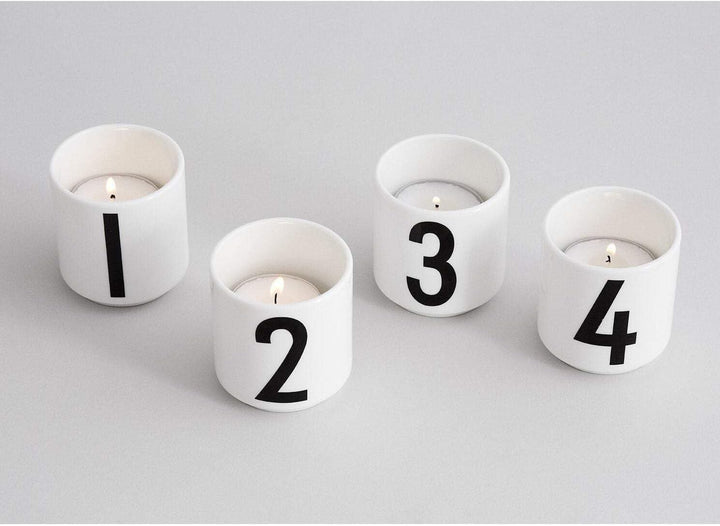 Design Letters Espressotassen aus Porzellan 4 Stück | Espresso-Kaffeetassen |Espressotassen-Set für