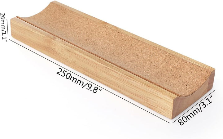 Gitarren-Halsstützen-Unterstützung Caul, Nackenstützenständer Holzkissen-Display für Gitarren-Bass-U