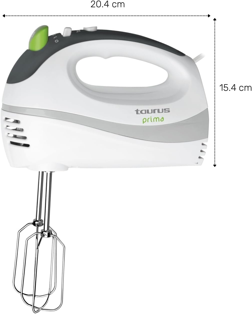 Taurus Handmixer | elektrisch | 300 W | 5 Geschwindigkeitsstufen | Turbofunktion | 2 verschiedene Au