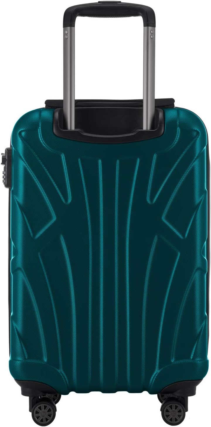 Suitline Handgepäck Hartschalen-Koffer Koffer Trolley Rollkoffer Reisekoffer, TSA, 55 cm, ca. 34 Lit