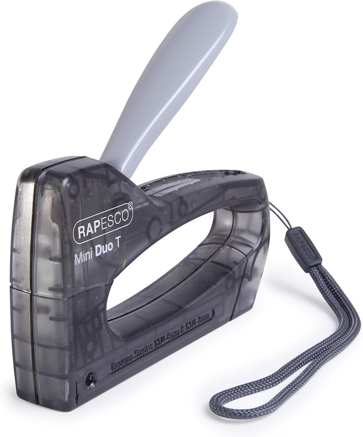 Rapesco 0953 T8-Mini Set, 3 Stück Tackers mit 1800 Heftklammern 13/6 mm, Schwarz, Blau und Grün