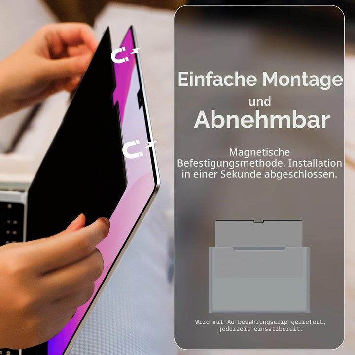 Sichtschutz kompatibel mit MacBook Pro 35.6 cm (14 Zoll), magnetisch, abnehmbar, 35.6 cm (14 Zoll) B