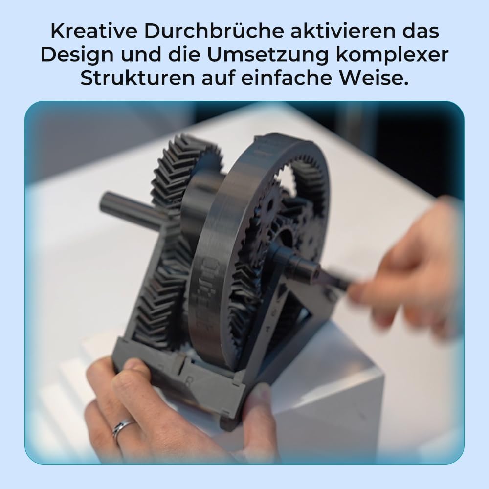 Creality Hyper PLA Filament 1,75 mm für 3D Drucker, Carbon Filament 1kg Hyper PLA-CF Hochgeschwindig