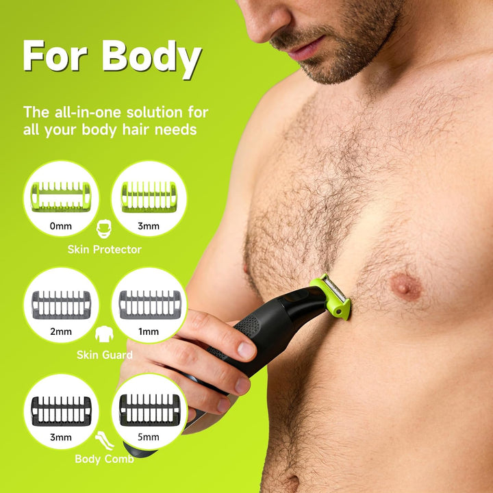 Intimrasierer Mann, All-in-1 Körperrasiere für Herren, USB-C Professioneller Body Trimmer Wasserdich