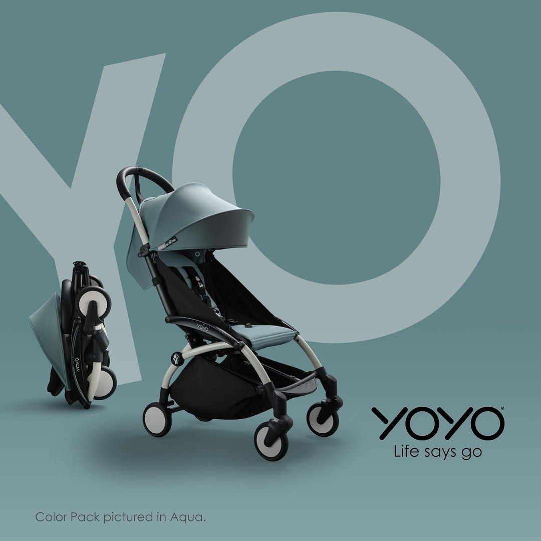 BABYZEN YOYO 6+ Textilset, Black - Nur Textilset: Sitzpolster, farbgleichen Verdecken und Reissversc