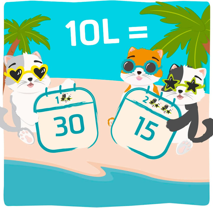 Kitty Bay – Meowtini – ÖKO Katzenstreu klumpend und staubfrei, Maniok weiss, 10 Liter Meowtini/Manio