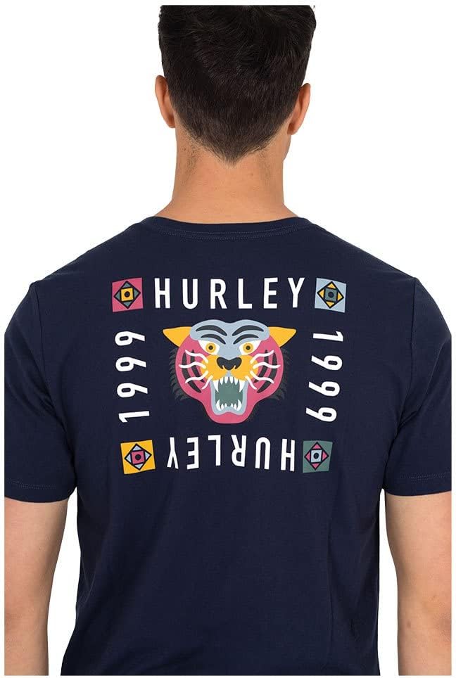 Hurley Herren M Evd WSH Bengal Ss Tee T-Shirt S Obsidian, S Obsidian