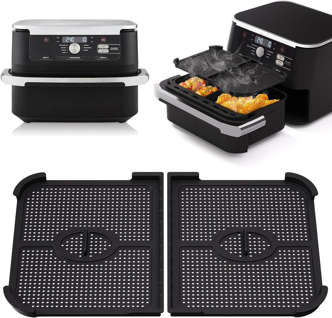 Heissluftfritteuse Spritzschutz für Ninja 10,4L AF500EU, 2 Stk Airfryer Spritzschutz für Ninja Foodi
