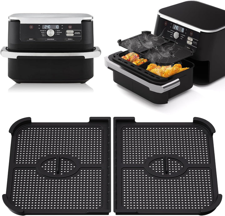 Heissluftfritteuse Spritzschutz für Ninja 10,4L AF500EU, 2 Stk Airfryer Spritzschutz für Ninja Foodi