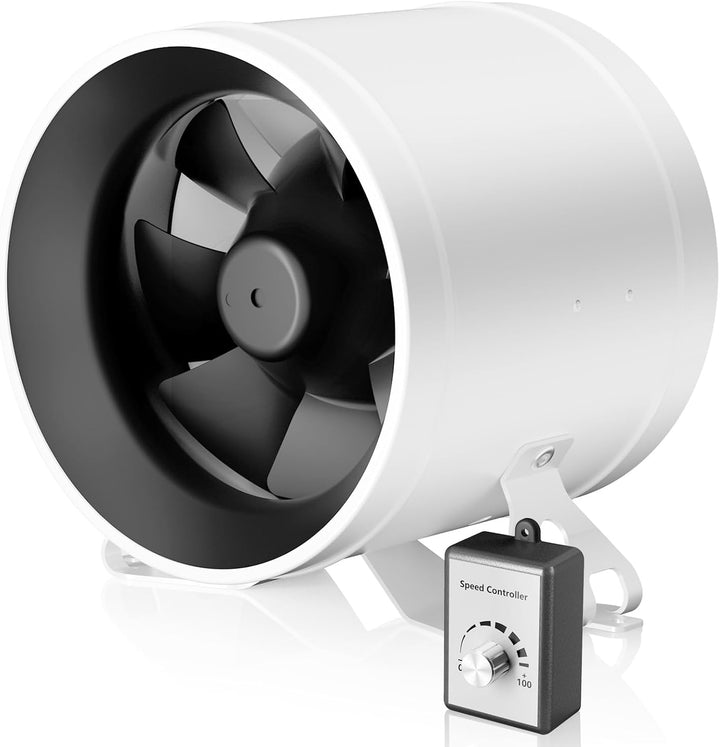 Hon&Guan HI-PE Rohrventilator 150mm Super Luftmenge 689m³/h Fortschrittlicher EC-Motor Geräuscharm R