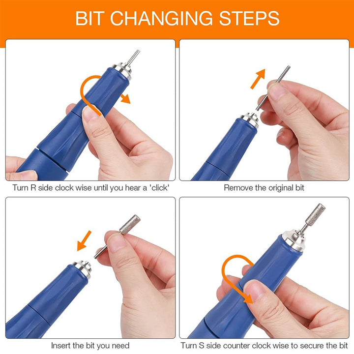 Elektrische Nagelfräser, 40000 U/Min, Professionelle Nail Drill, Elektrische Nagelfeile ManiküRe Set