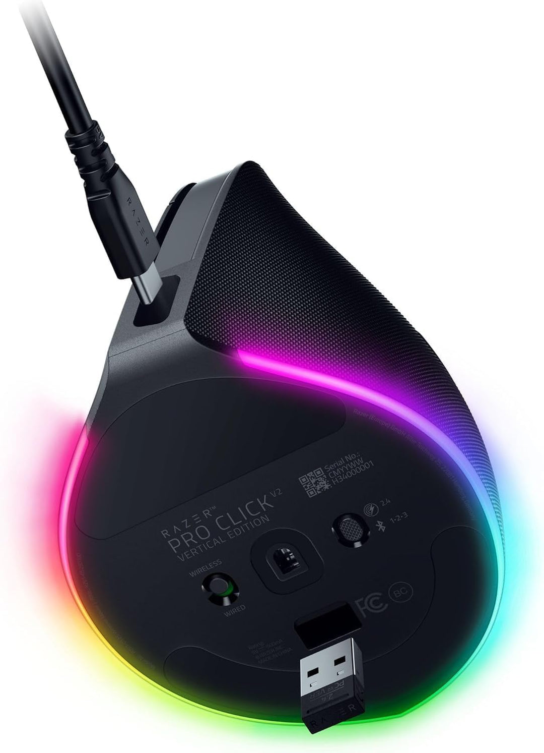 Razer Pro Click V2 Vertical - Vertikale ergonomische kabellose Maus für Rechtshänder - KI Prompt Ass