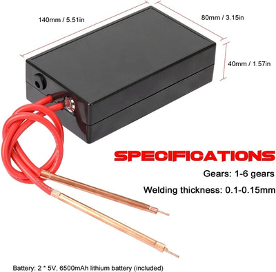 WANGCL 18650 Akku Punktschweissgerät, Punktschweissgerät, tragbares Mini-Punktschweissgerät DIY Full