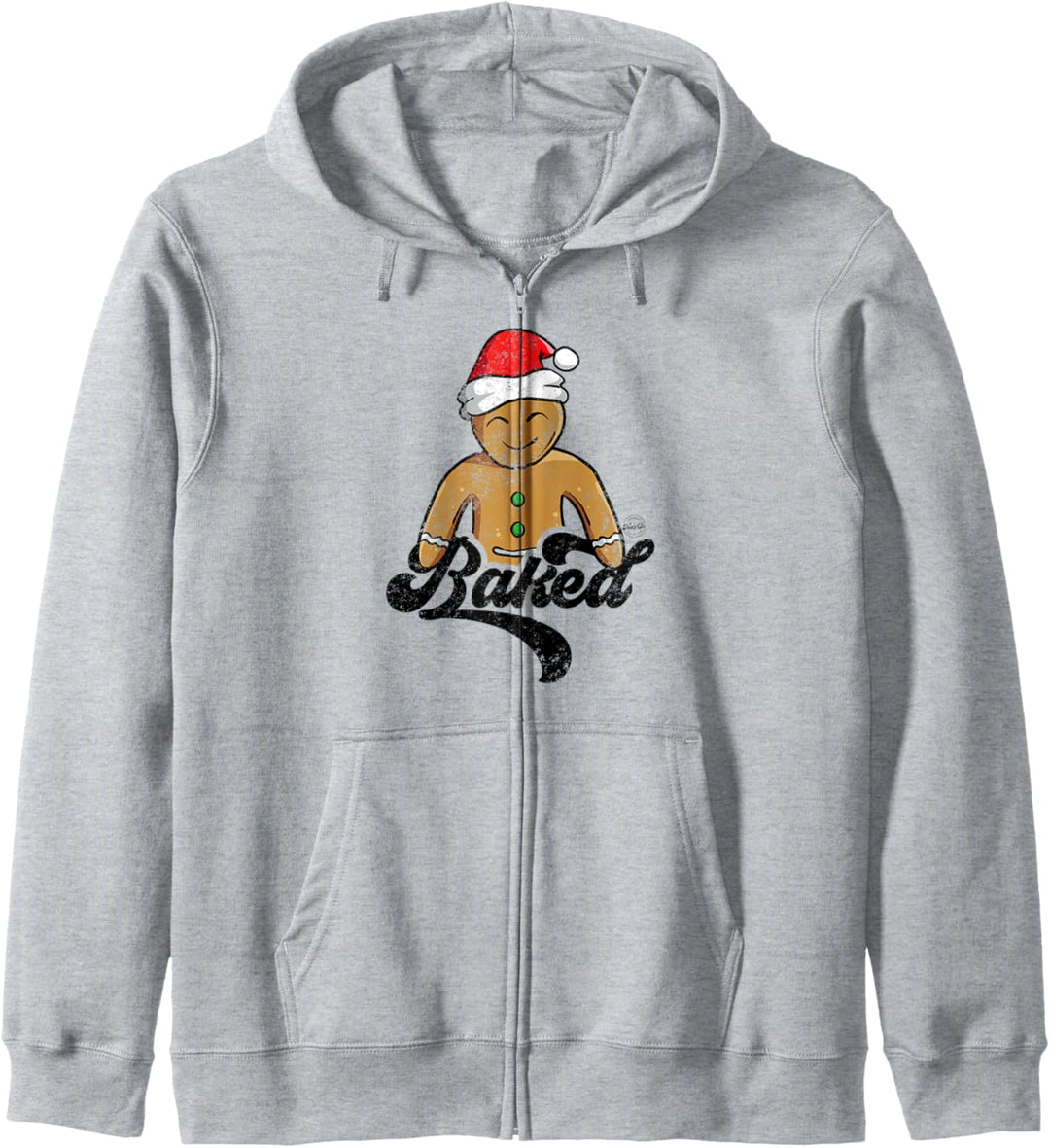 Gebackene lustige Lebkuchenmann-Keks-Weihnachten Kapuzenjacke