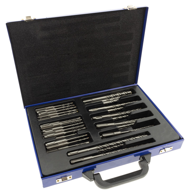 Toolchest SDS Steinbohrer Set 4-12 mm im Metallkoffer | Alle gängigen Grössen von 4 x 110 mm über 10