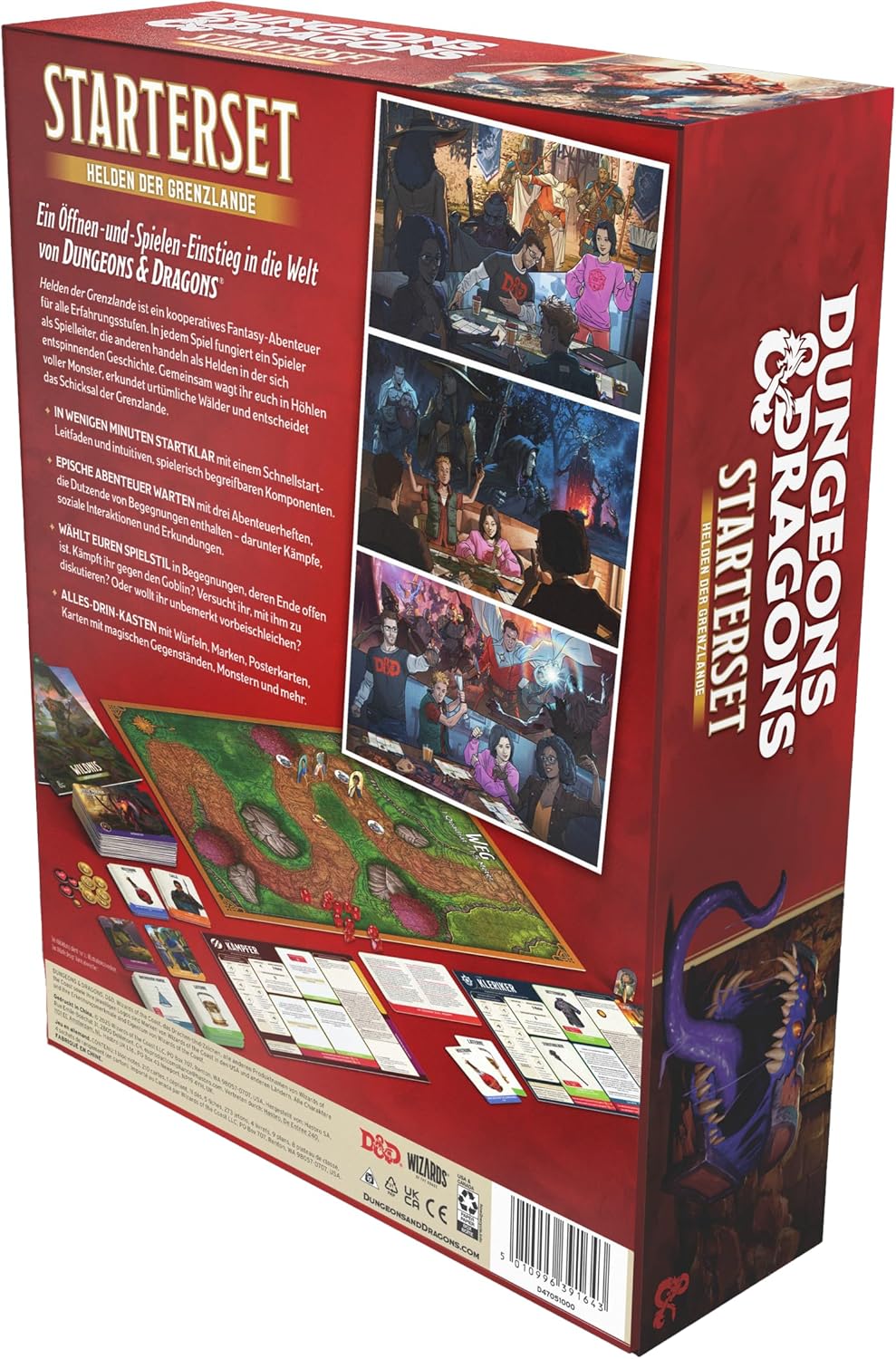 Dungeons & Dragons Starter Set: Helden der Grenzlande | D&D Fantasy-Abenteuerspiel für 3–5 Spieler (