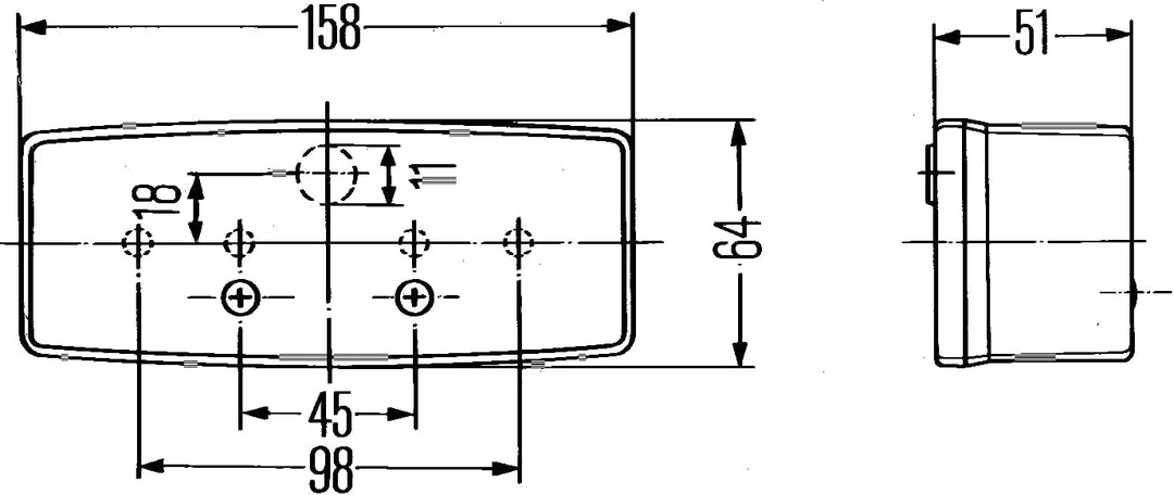HELLA Rückleuchte - Glühlampe - 24V / 12V - Anbau/geschraubt - ECE - Lichtscheibenfarbe: rot/gelb -