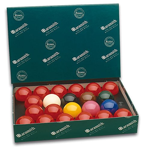 Aramith Snooker Kugelsatz 57,2 Premier Snookerkugeln in Poolgrösse