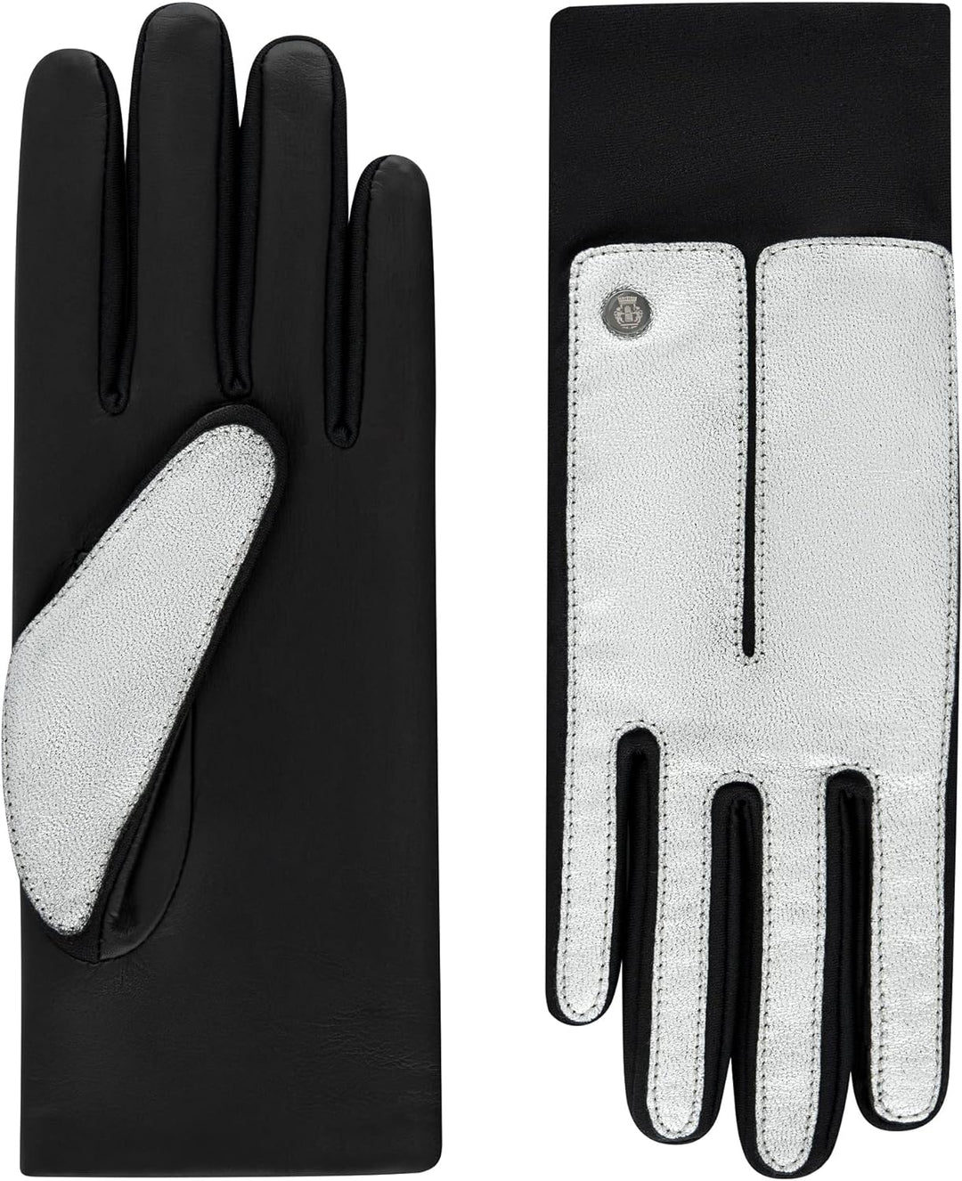 Roeckl Damen Stockholm Touch Lederhandschuhe, Silver Virtual, 7.5