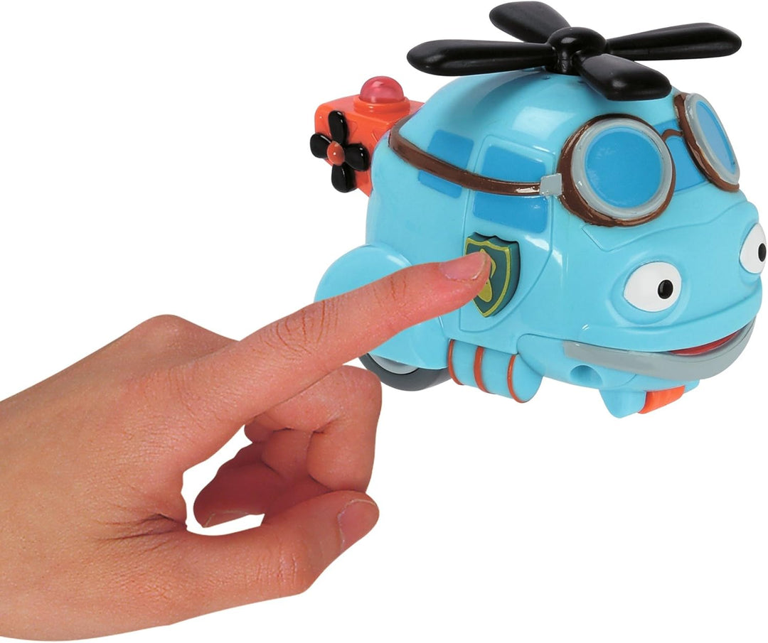 Dickie Toys - Helden der Stadt, die Polizei-Station inkl. Hektor Helikopter mit Licht, originalen Li