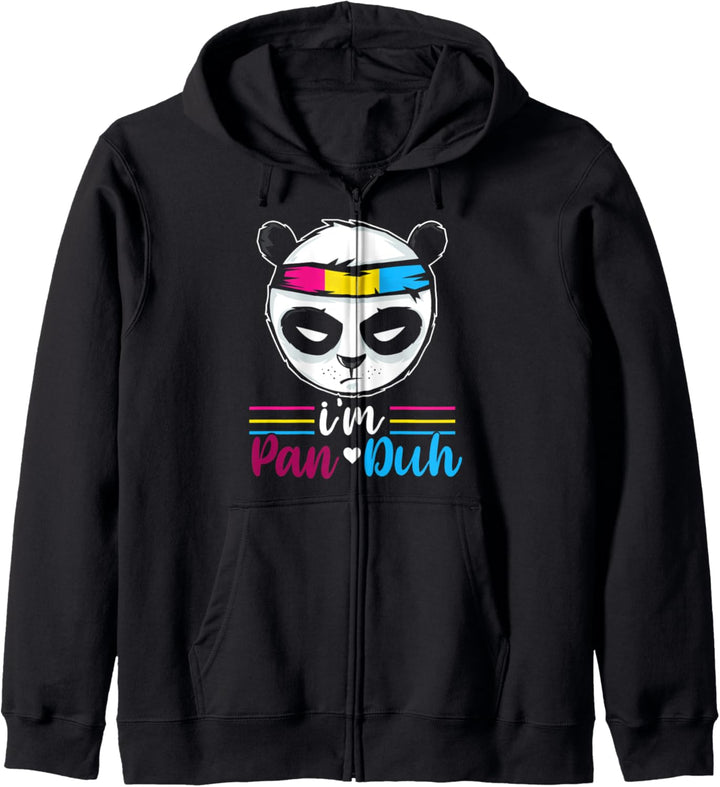 Queer Gay Pride LGBTQ Niedliches Panda Geschenk Pansexuell Kapuzenjacke