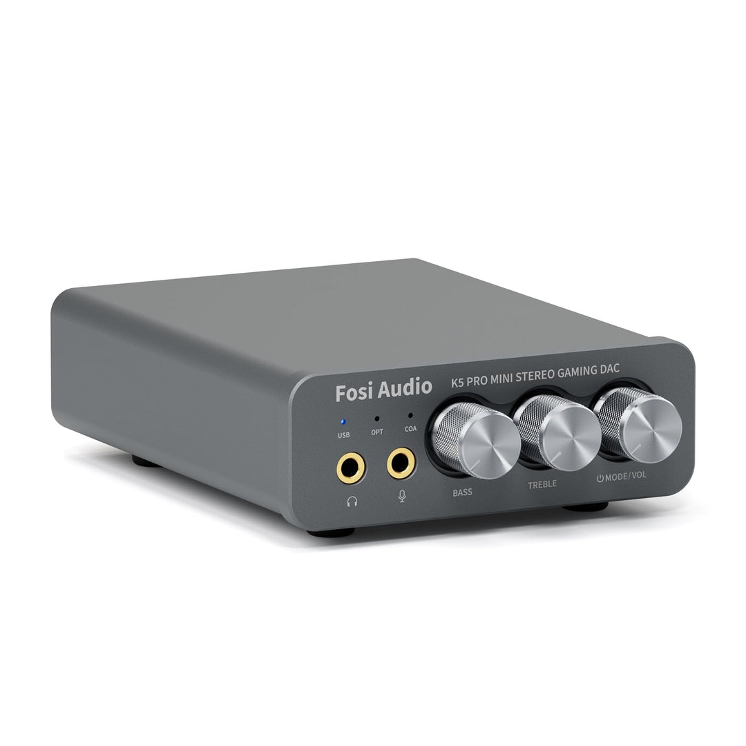 Fosi Audio K5 Pro Gaming DAC Kopfhörer Verstärker Mini Hi-Fi Stereo Digital-zu-Analog Audio Konverte