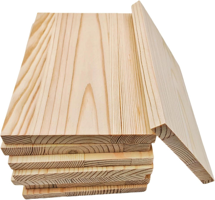 Rechteckige Holzbretter, unlackierte Holzblöcke zum Basteln, 15 x 10 x 1 cm, blanko, zum Schnitzen,