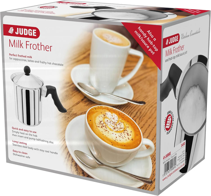 Judge Milch-Emulgierer-Richter aus Edelstahl Milchaufschäumer+Saucentopf Krug, Milchaufschäumer+Sauc