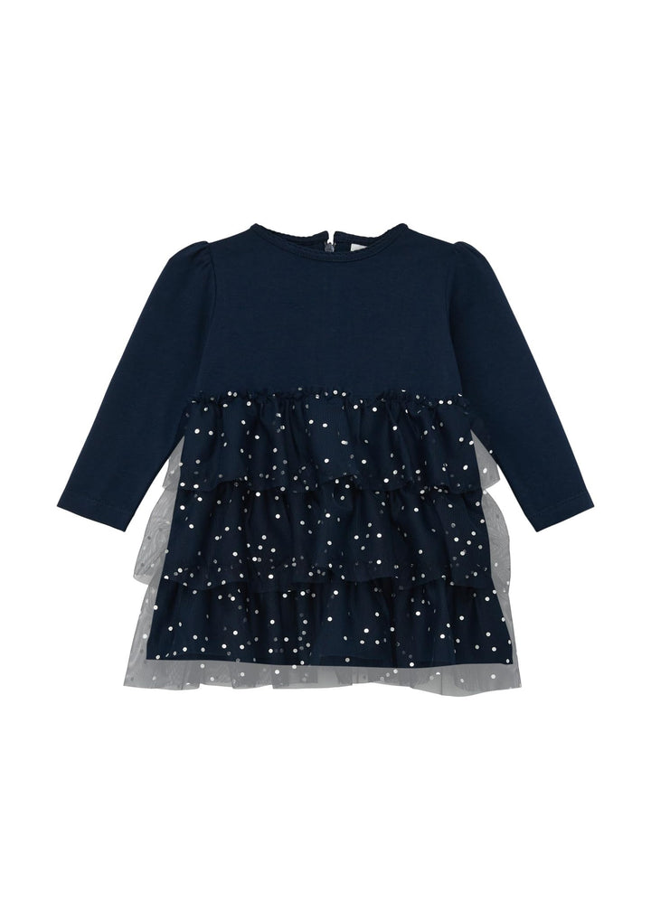 s.Oliver Mädchen Kleid mit Glitzer 68 5952_navy, 68 5952_navy