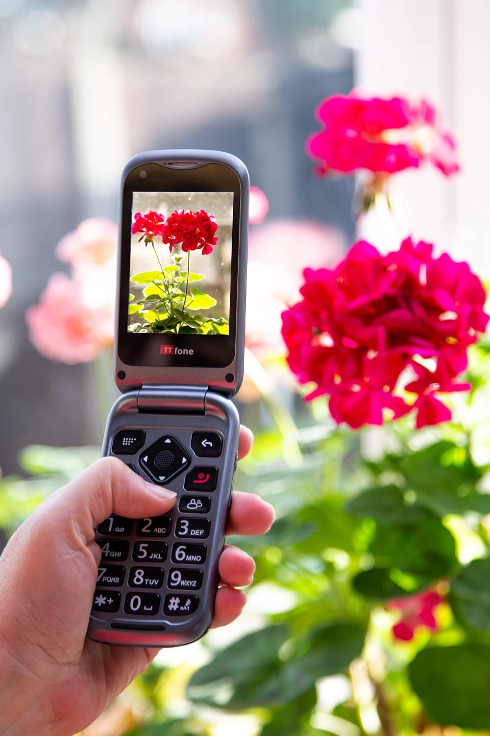 TTfone TT970 Whatsapp 4G Touchscreen Senior Big Button Flip Handy - mit 8MP Kamera und Hörgerät komp