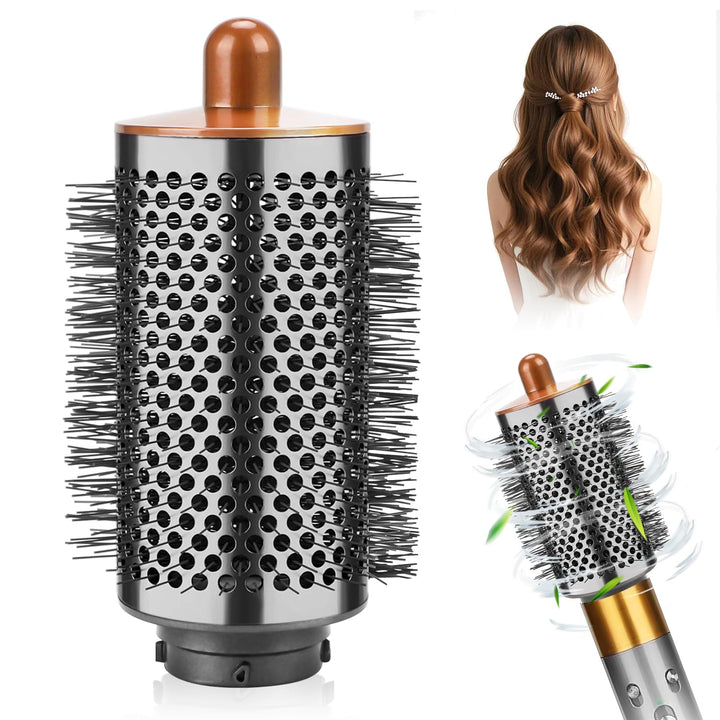 Grosse runde Volumenbürste-Aufsatz für Dyson Airwrap, Mit langen, feinen Borsten, Verbesserte grosse