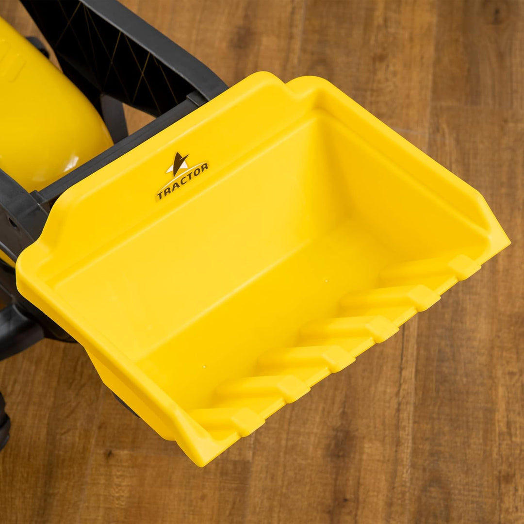 HOMCOM Trettraktor mit Anhänger Verstellbarer Schaufel Lader Traktor Tretfahrzeug für Kinder ab 3 Ja