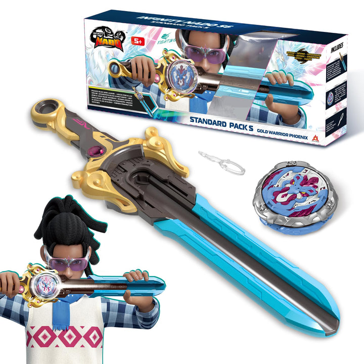 INFINITY NADO Kreisel für Kinder Metall Spielzeug Jungen, Battle Tops Kreisel Launcher Spielzeug, Sp
