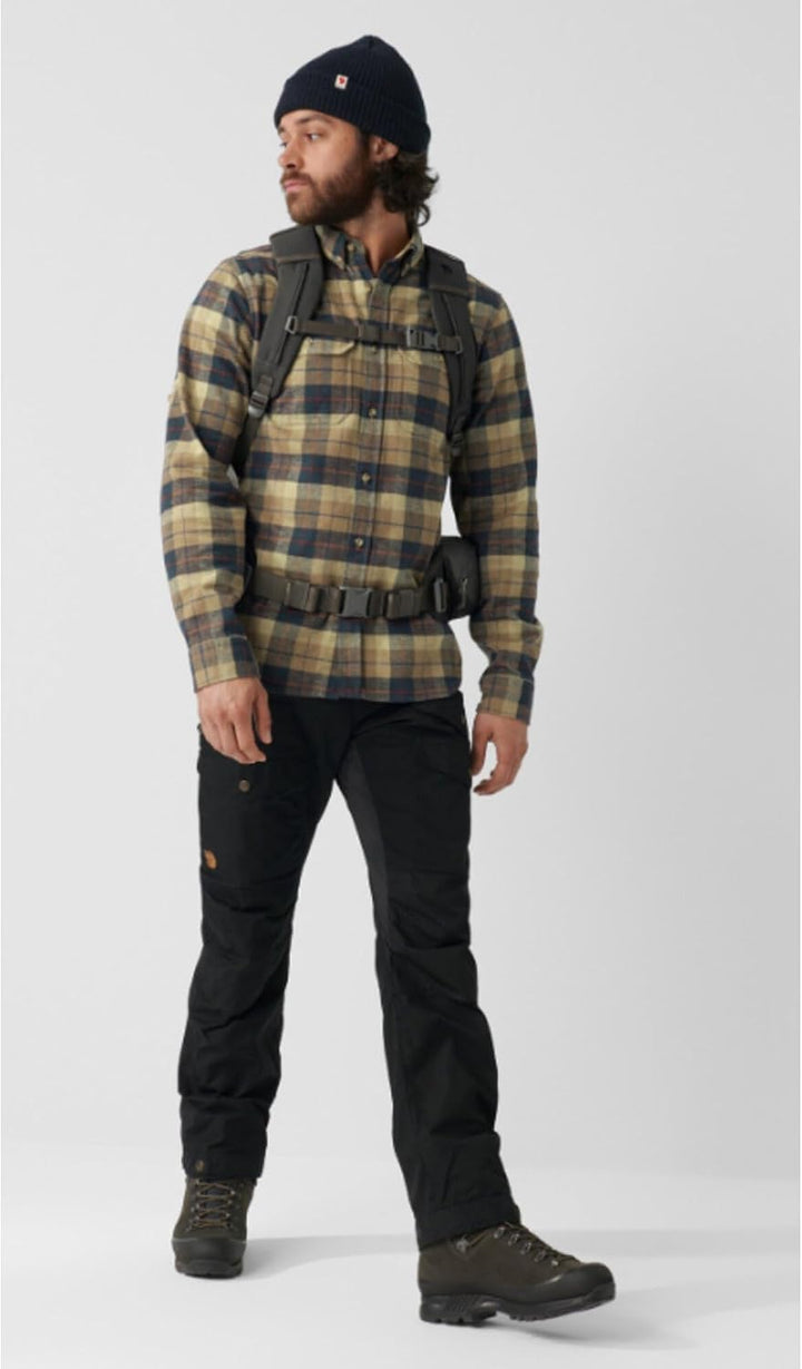 Fjällräven Herren Flanellhemd Sarek Heavy S Dark Sand, S Dark Sand