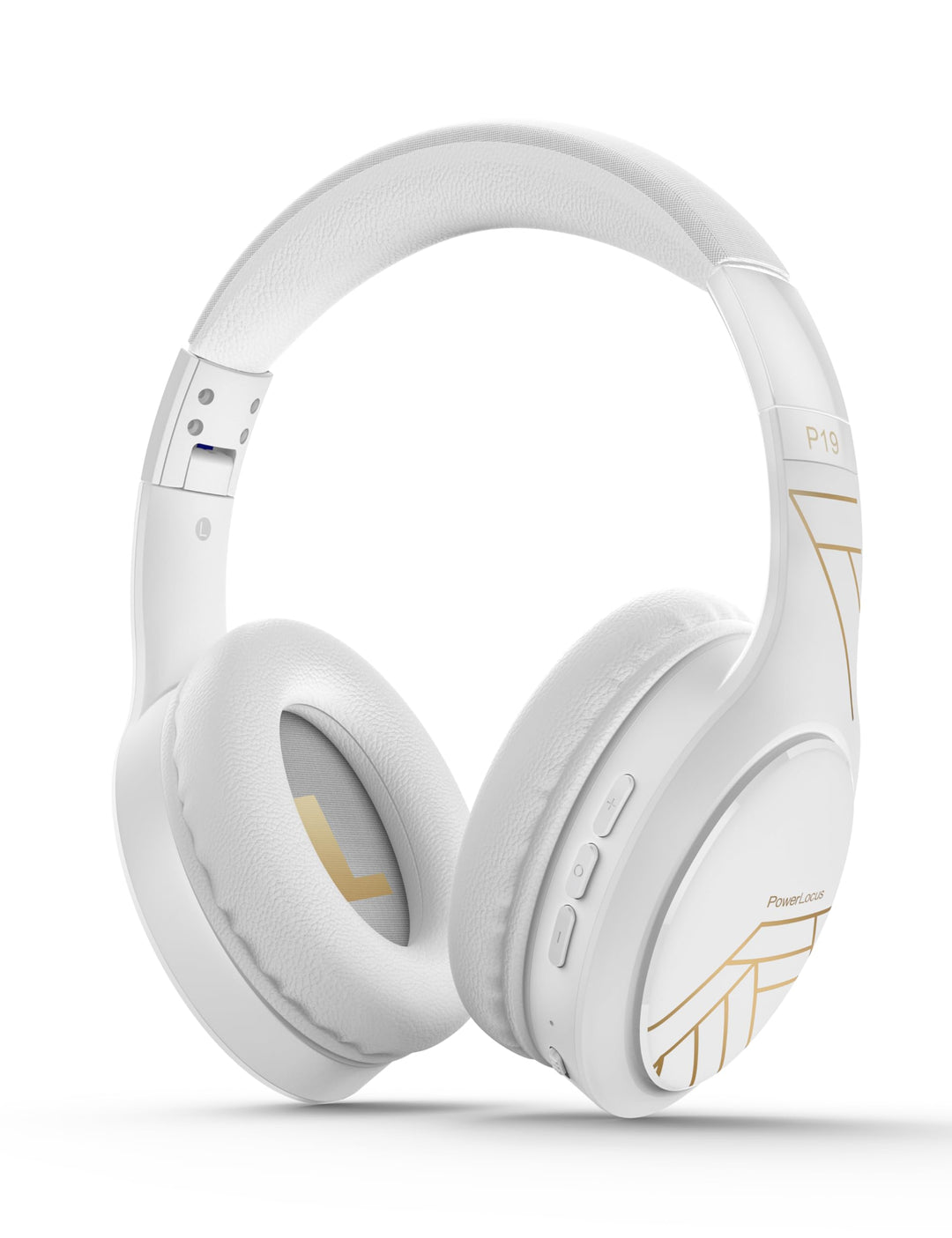 PowerLocus Bluetooth Kopfhörer Over Ear, Kopfhörer Kabellos mit 3-EQ modi, 60std. Spielzeit, Hi-Fi-S