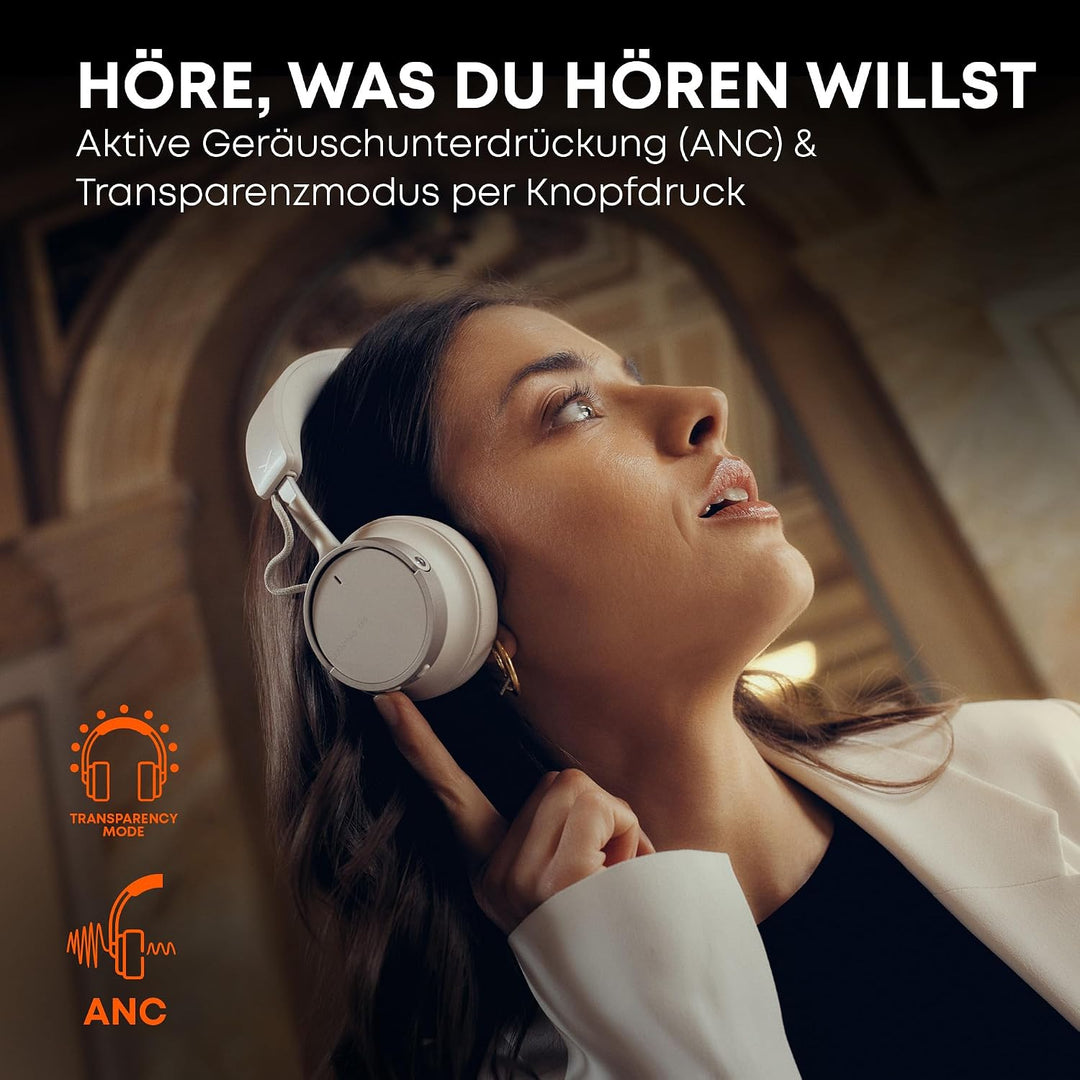 beyerdynamic AVENTHO 100 Wireless On-Ear Kopfhörer mit aktiver Geräuschunterdrückung, 60 Stunden Akk