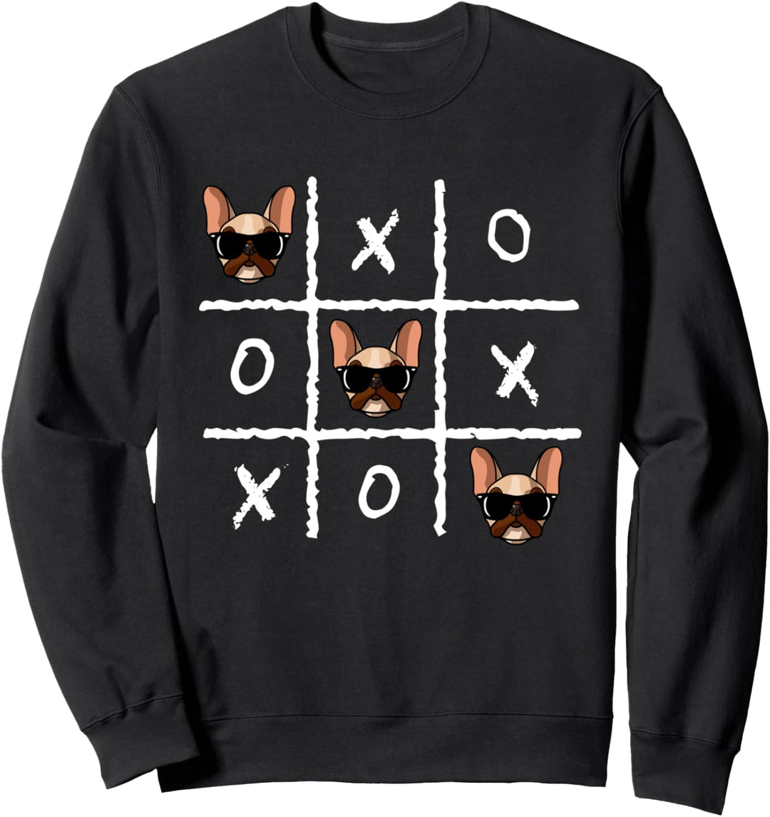 Französische Bulldogge Nostalgisch Lustige Hundemutter Liebh Sweatshirt