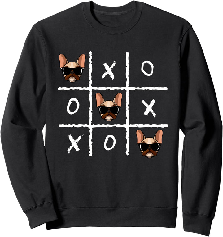 Französische Bulldogge Nostalgisch Lustige Hundemutter Liebh Sweatshirt