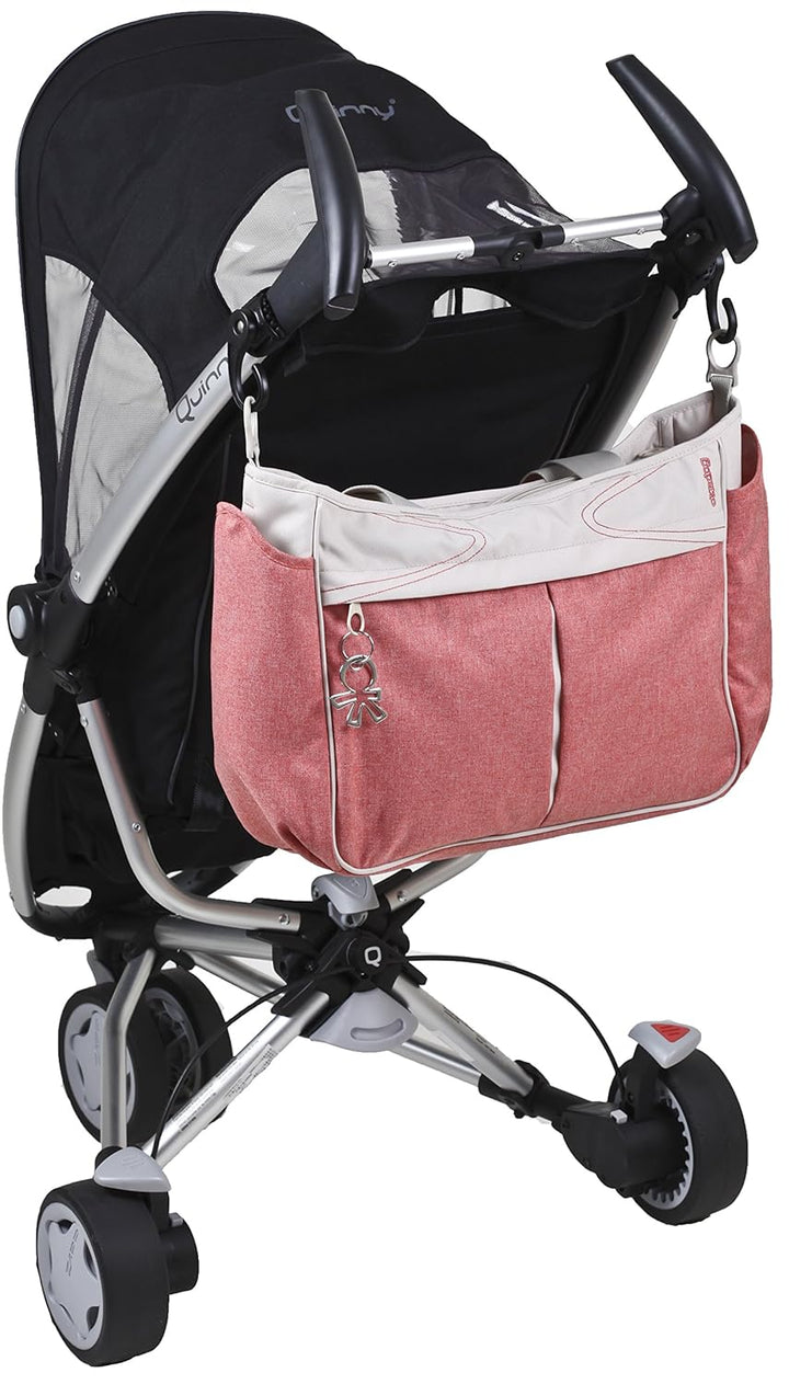 okiedog METRO 35002 leichte Wickeltasche mit Henkeln und Schultergurt inkl. Zubehör URBAN, coralle,