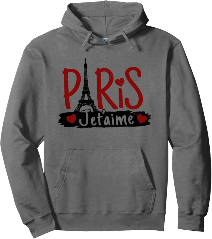 Paris Je t'aime Eiffelturm Frankreich Souvenir Geschenk Pullover Hoodie