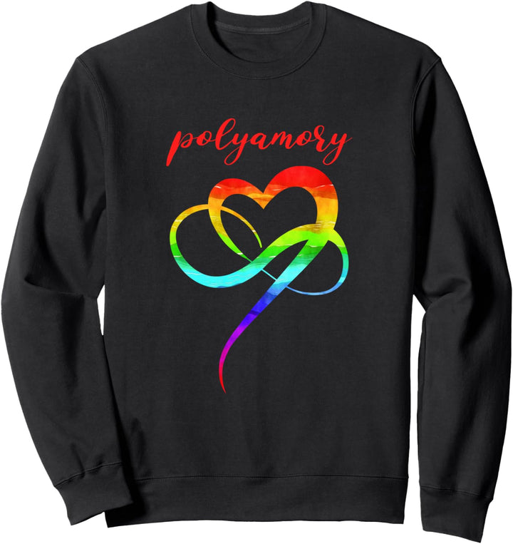 Polyamory Infinity Heart LGBTQ Homo Love Sweatshirt