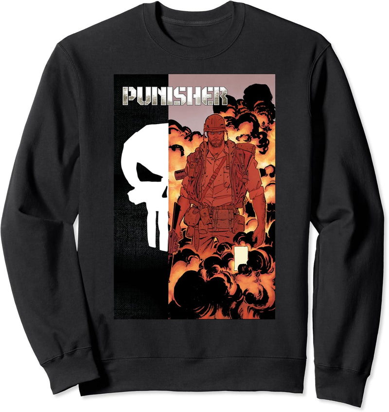 Marvel Punisher Explosion Comic Cover Sweatshirt