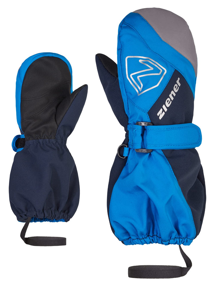 Ziener Unisex Baby Laurus Mitten Ski-Fäustling/Winter | wasserdicht, Lange Stulpe, reflektierend 104