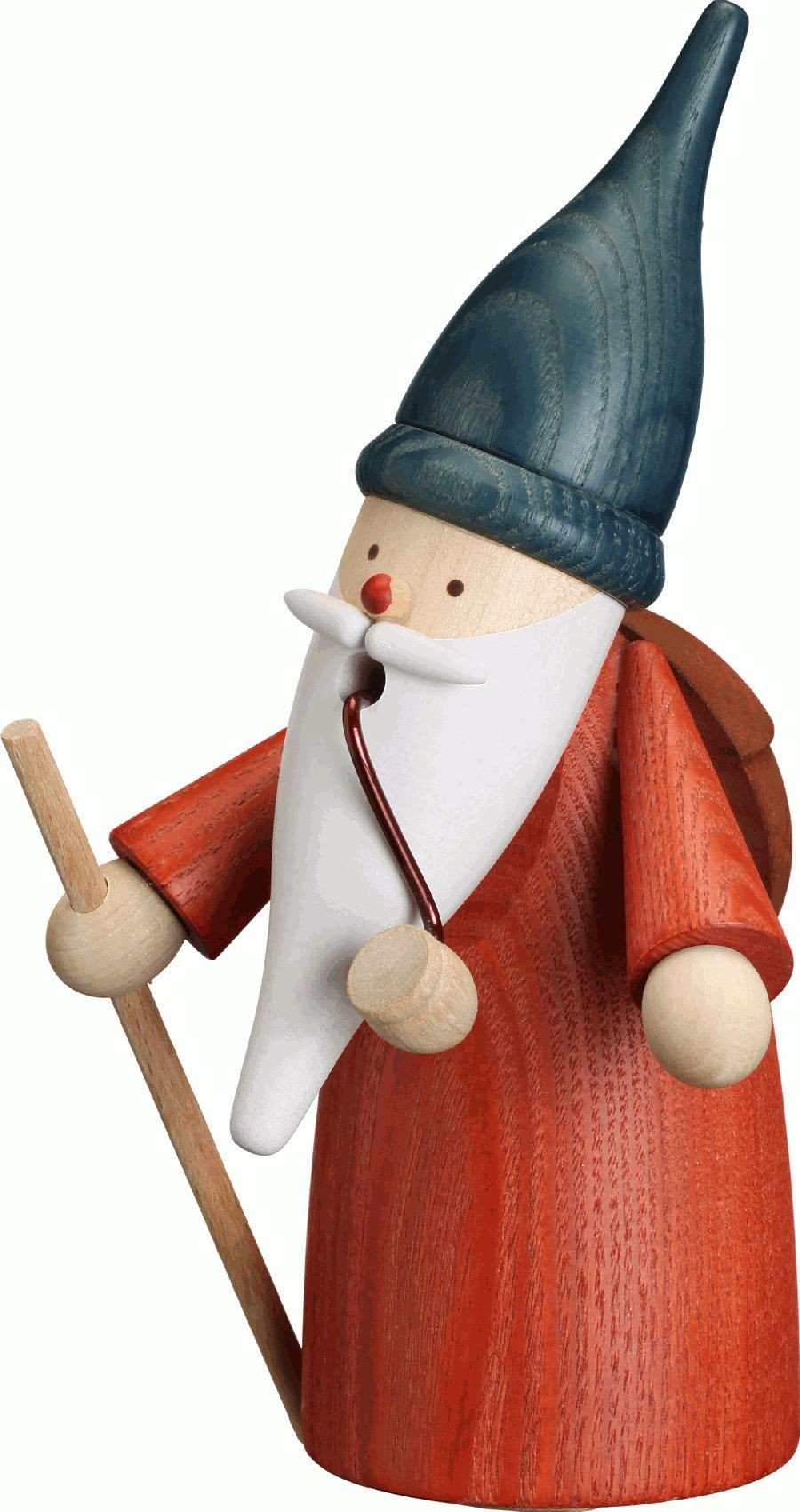 Seiffener Volkskunst | Räuchermännchen Erzgebirge Wichtel | 16 cm | erzgebirgische Holzkunst Weihnac