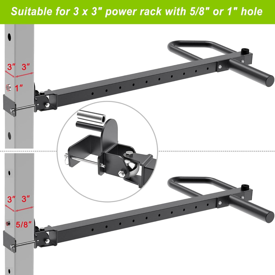 SELEWARE Multi Grip Dip-Stangenaufsatz für 2 x 2 oder 3 x 3 Zoll mit 1 oder 5/8 Zoll Loch Power Rack