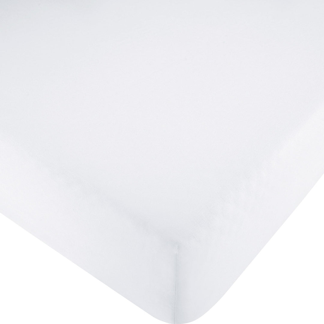 Erwin Müller Spannbettlaken, Spannbetttuch Renforcé Würzburg, Uni, weiss, Grösse 190x200 cm - 200x20