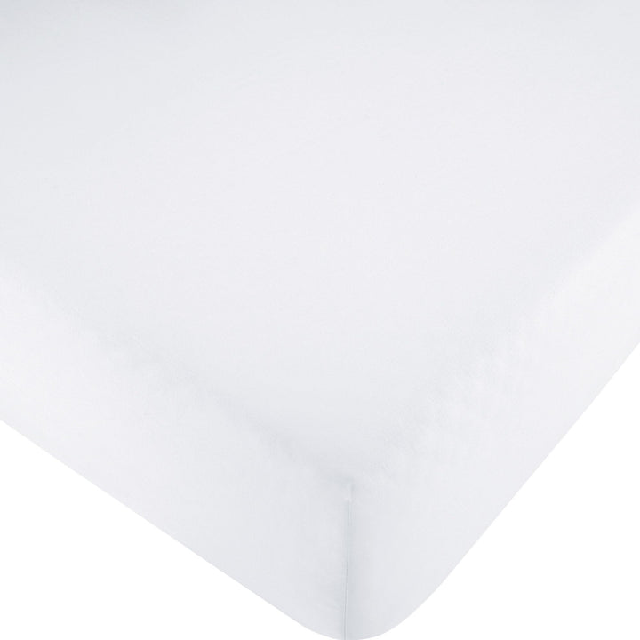 Erwin Müller Spannbettlaken, Spannbetttuch Renforcé Würzburg, Uni, weiss, Grösse 190x200 cm - 200x20