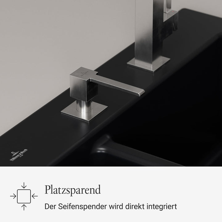 Villeroy &amp; Boch Zubehör | Seifenspender | Edelstahl massiv | 923630LC, 250 ml 250 ml Edelstahl Massi